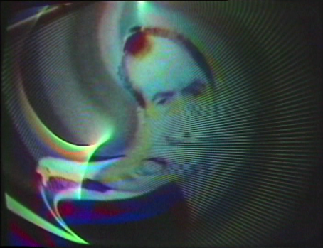 Richard Nixon processed on Nam June Paik's Wobbulator
