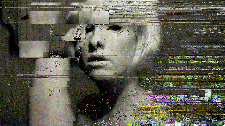 Glitched portrait of Rosa Menkman.