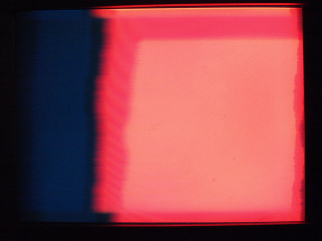 Abstract imagery generated by a video synthesizer.